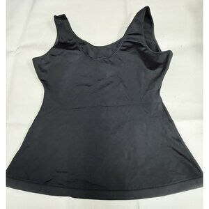 Spanx Slimpicity Scoop Neck Shapewear Camisole Cami  XL Black Layer Minimalist